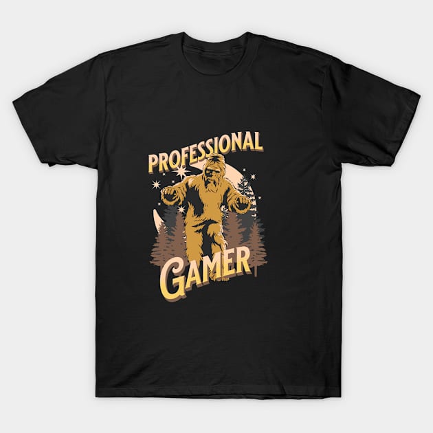 Vintage Professional Gamer Gift T-Shirt by QuirkyWay